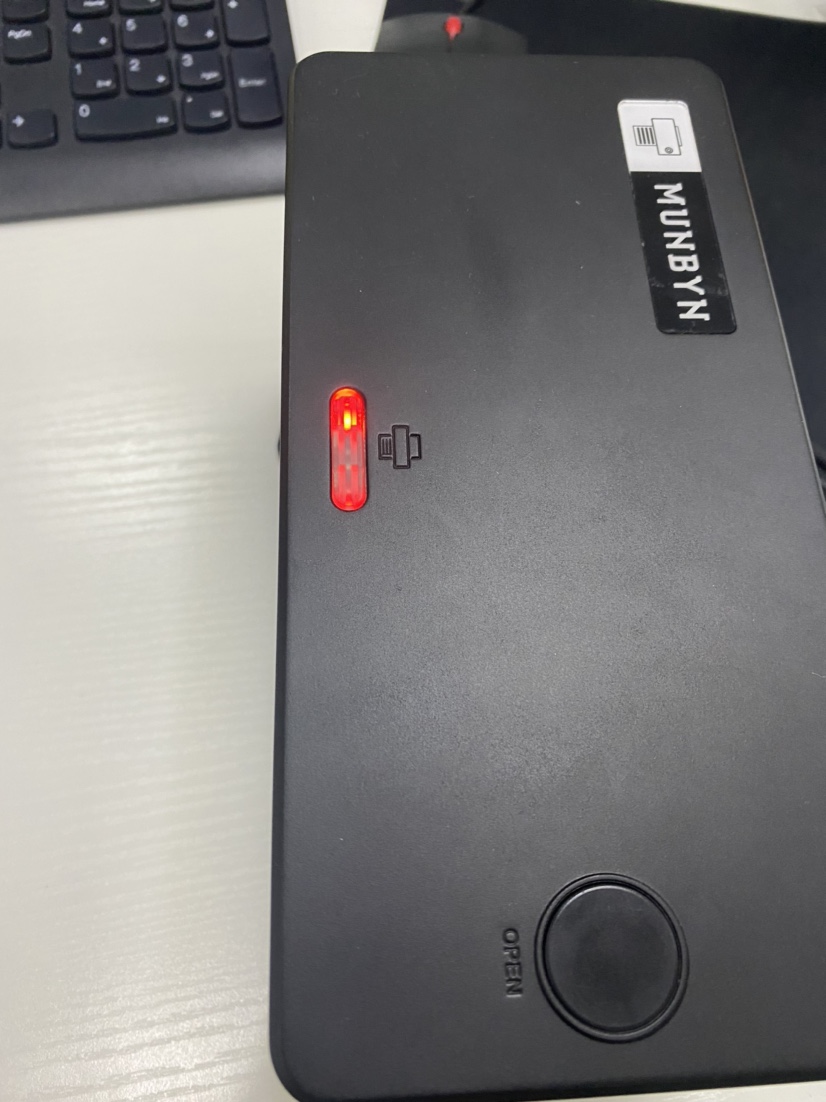 Why is the red light blinking on the printer? MUNBYN Help Center