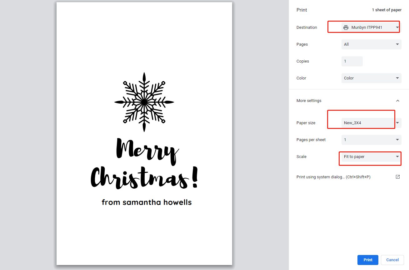 How to Print Christmas Tree Labels? MUNBYN Help Center